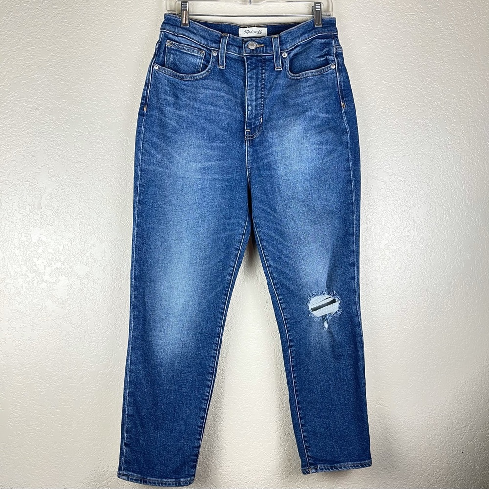 Madewell Mom High Rise Jeans in Medium Wash Size28